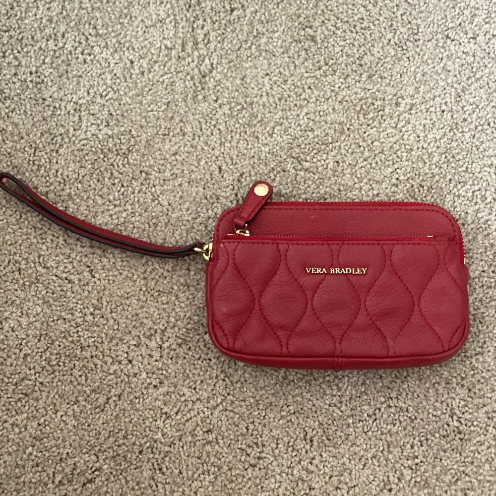 Vera Bradley Leather Quilted Sophie Wristlet